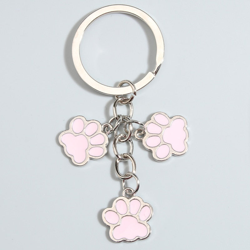Cute Cat Paw Keychain