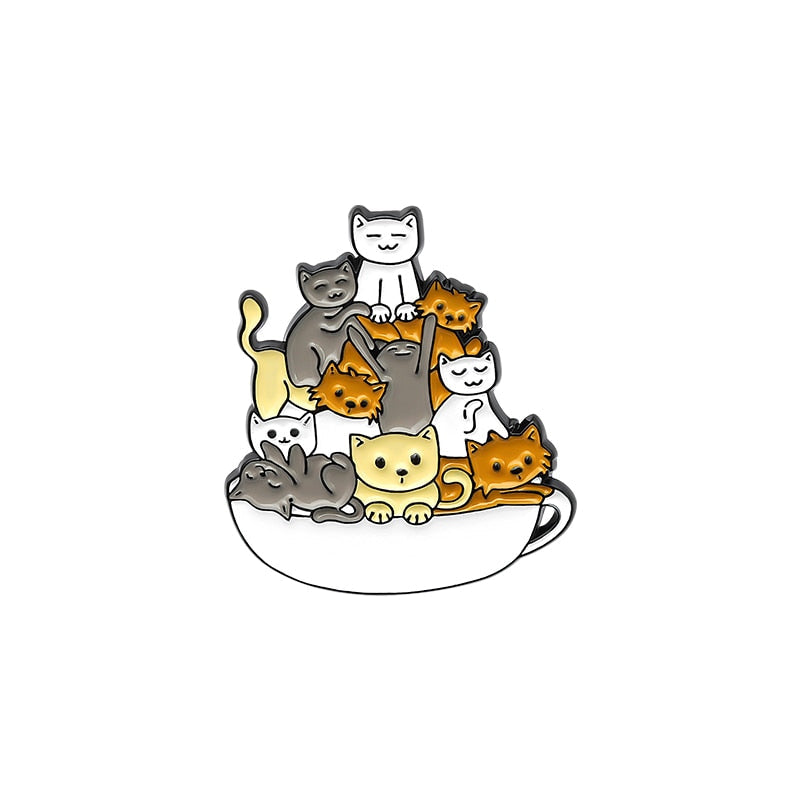 Cute cat pins