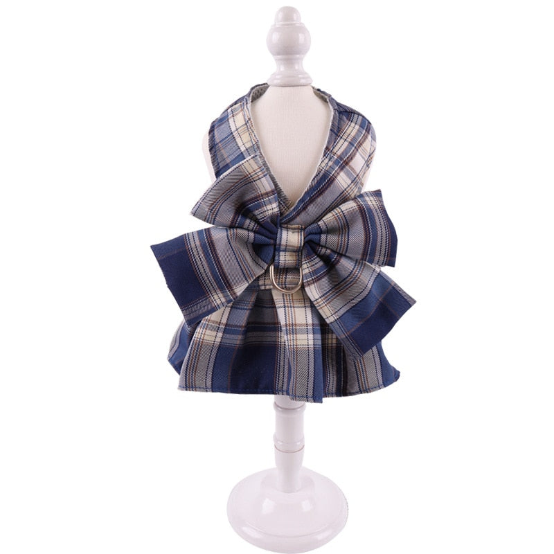Cute Checkered Cat Dress
