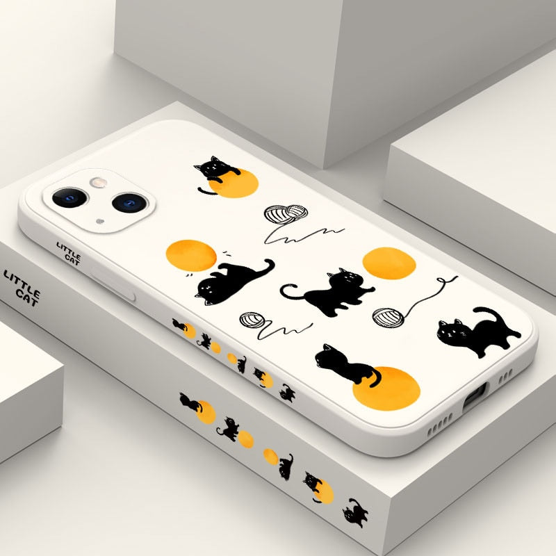 Cute iPhone Black Cat Phone Case