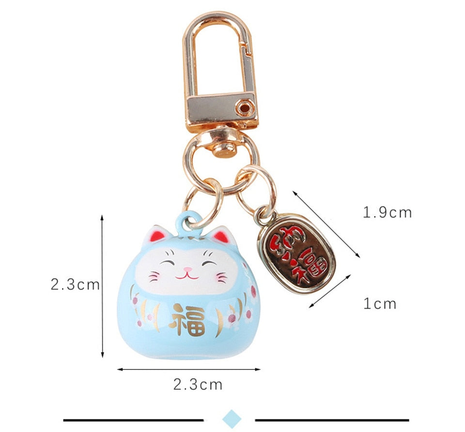Cute Japanese Cat Keychain