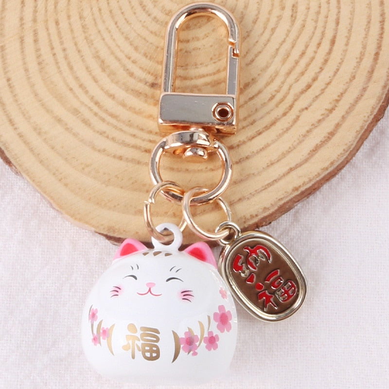 Cute Japanese Cat Keychain