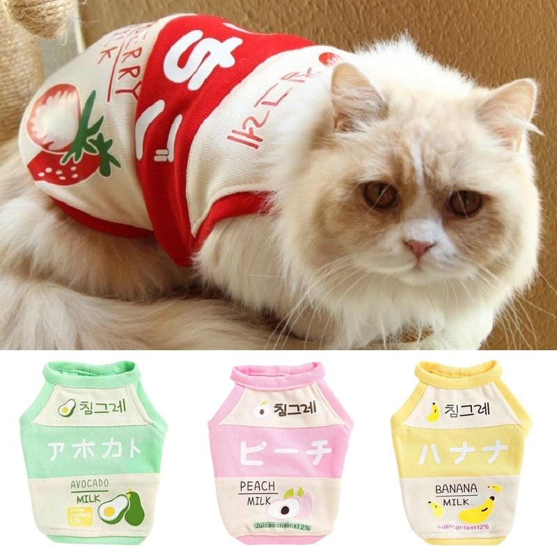 Cute Milk Clothes for Cats