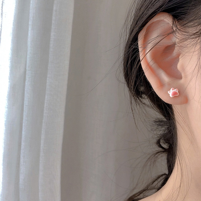 Cute Paw Cat Earrings