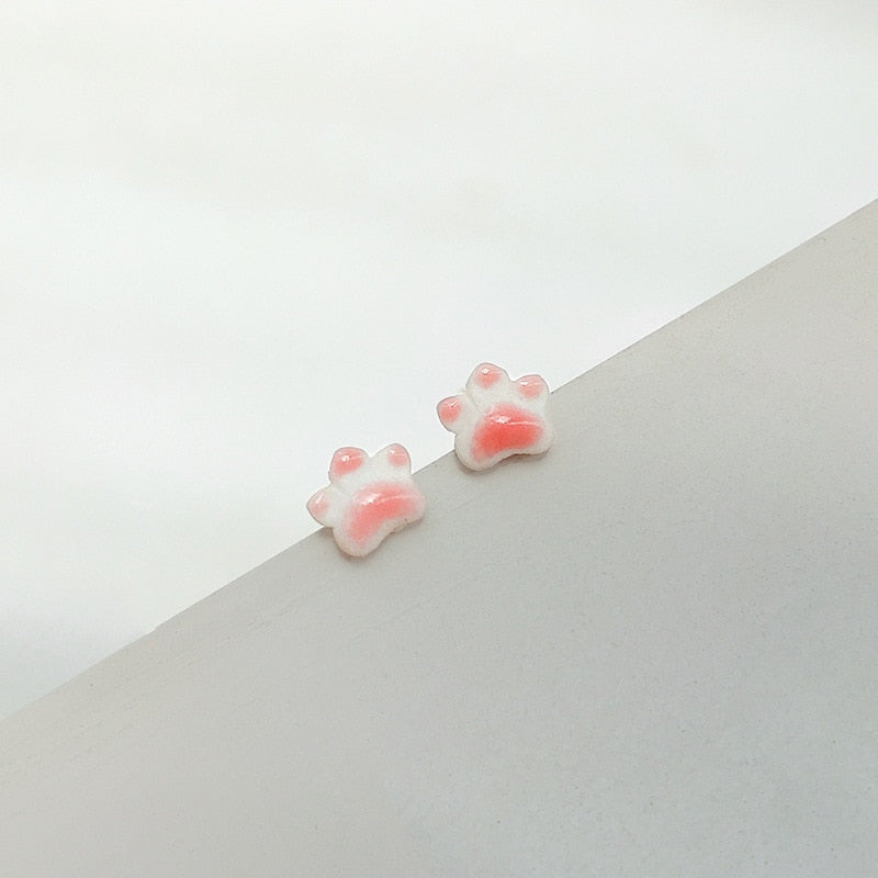 Cute Paw Cat Earrings