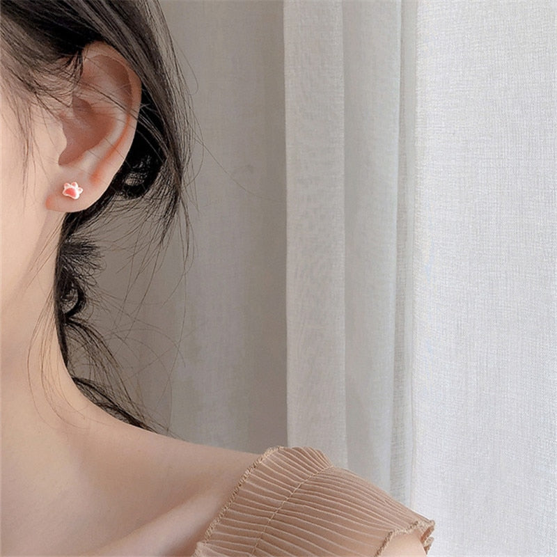 Cute Paw Cat Earrings