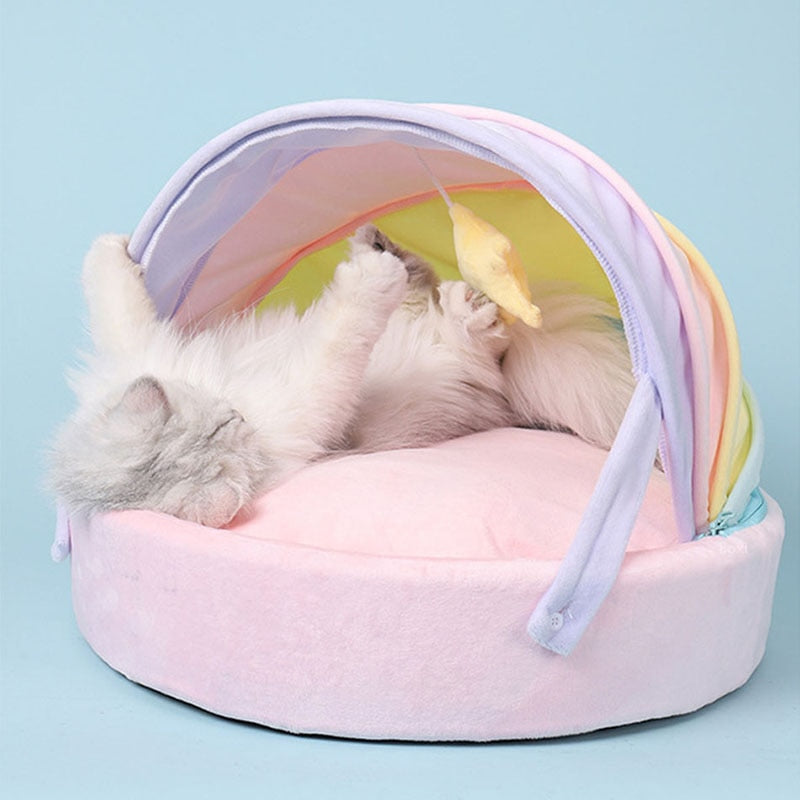 Cute Pink Cat Bed