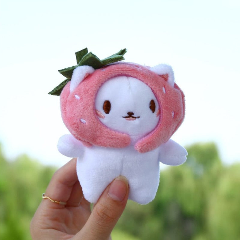 Cute Plush Cat Keychain