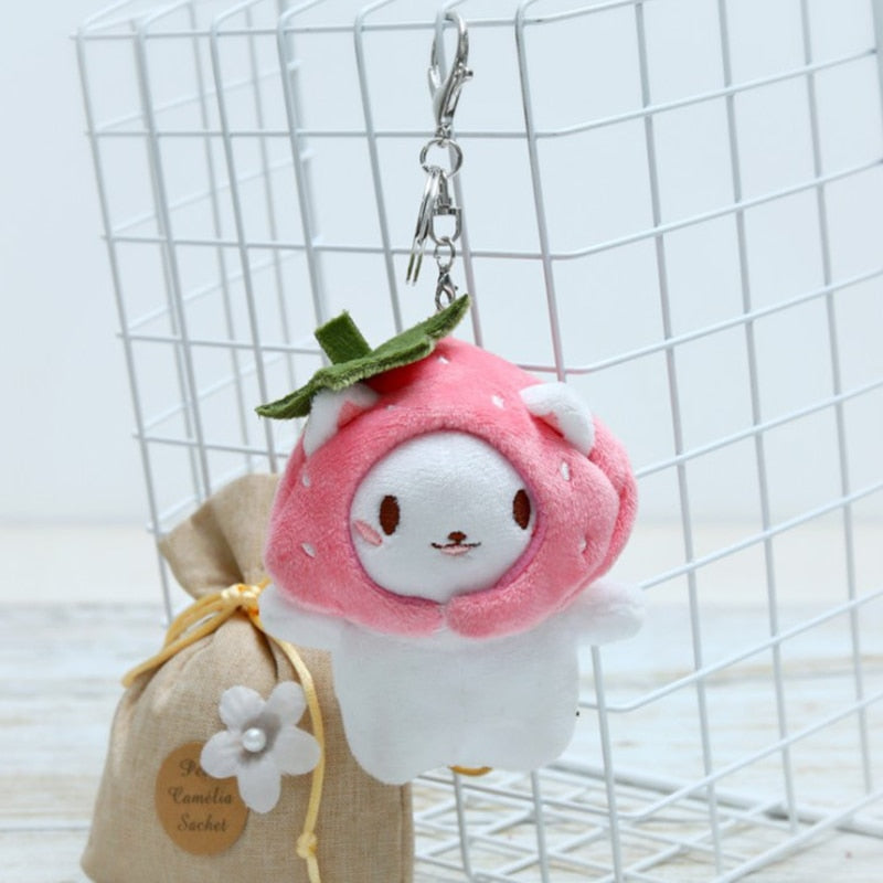 Cute Plush Cat Keychain