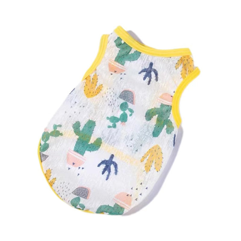Cute Print Breathable Clothes for Cat
