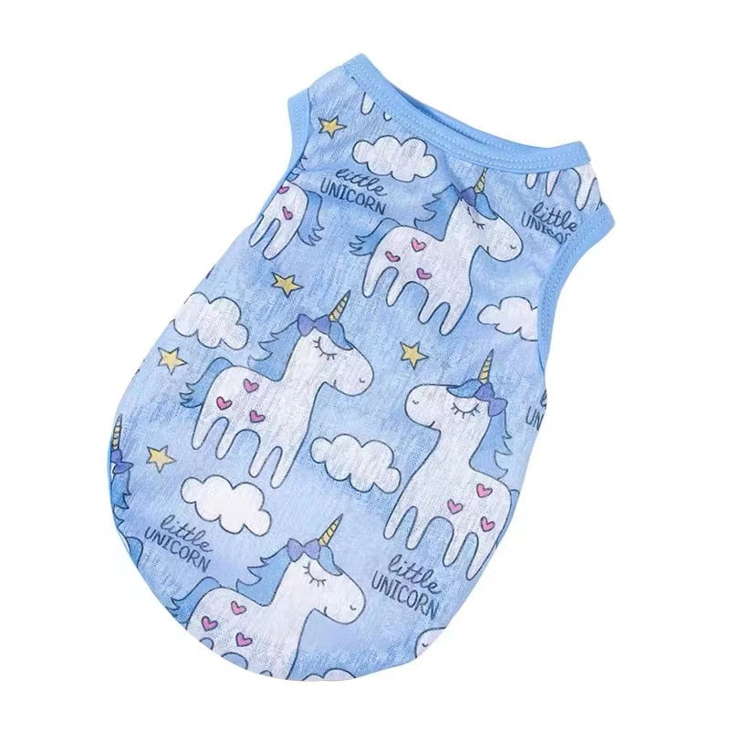 Cute Print Breathable Clothes for Cat