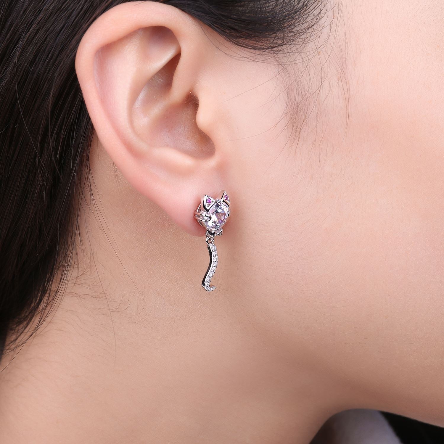 Dangle Cat Earrings
