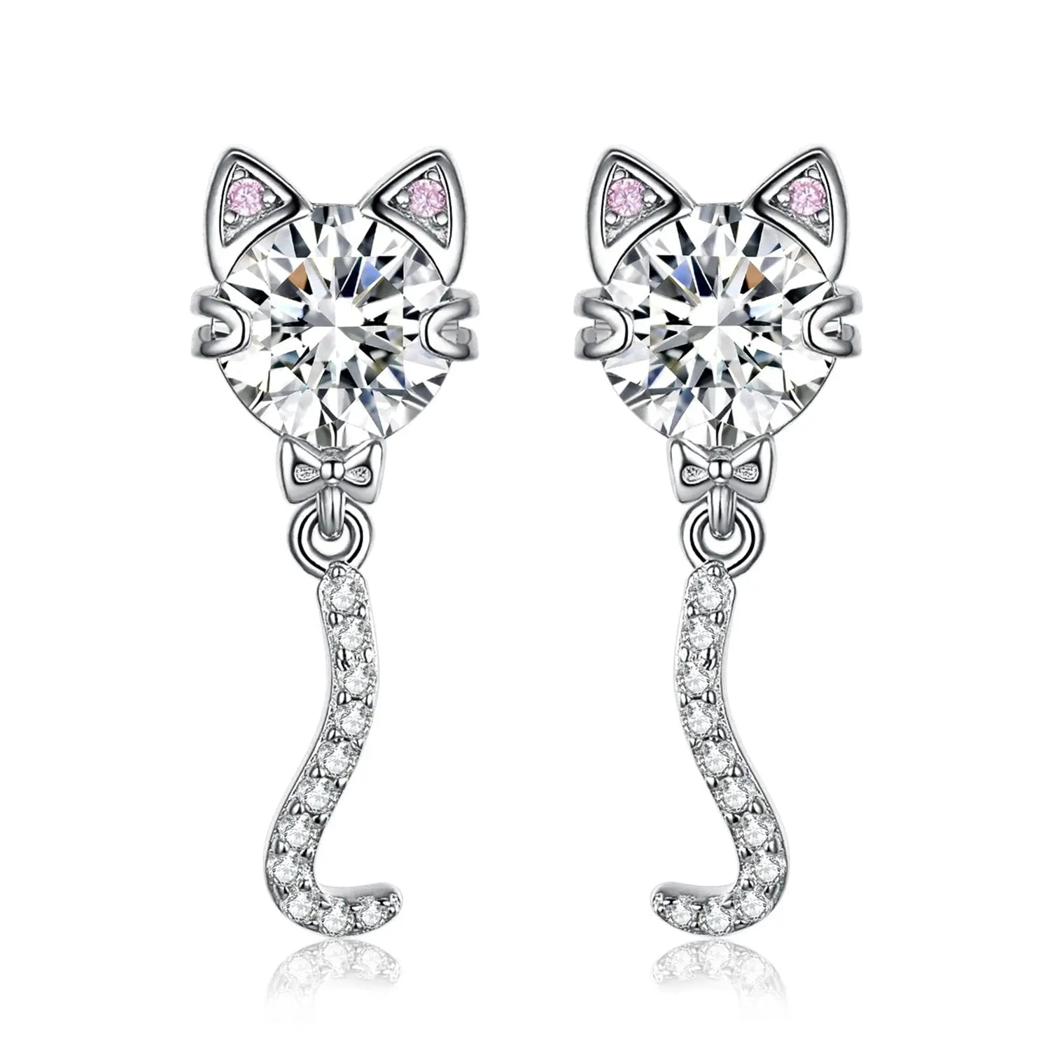 Dangle Cat Earrings