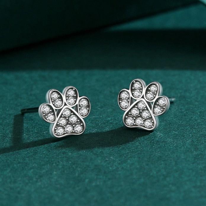 Dangle Paw Cat Earrings