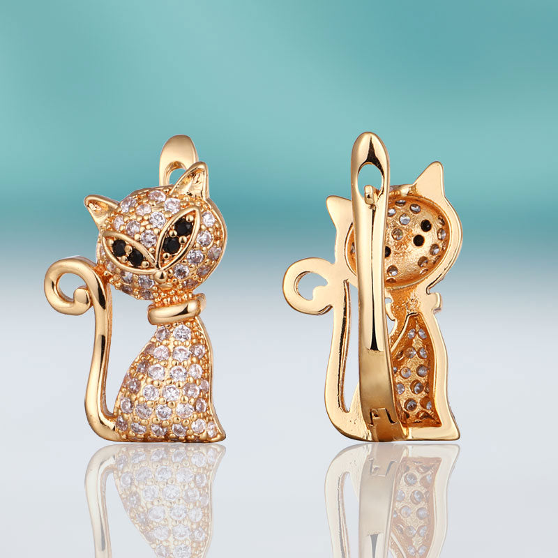 Dangling Cat Earrings