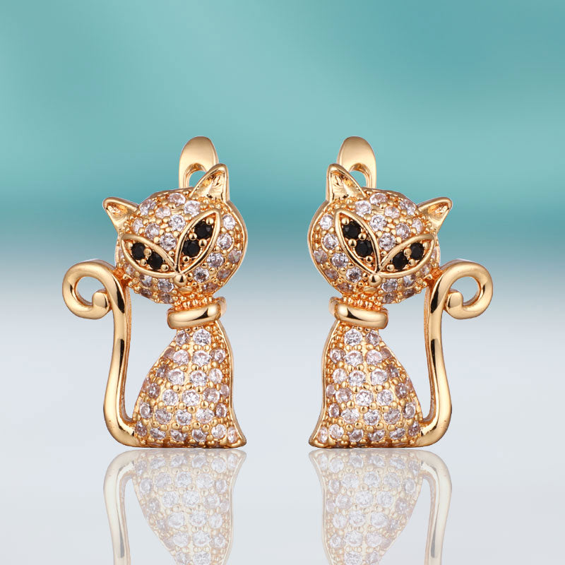 Dangling Cat Earrings