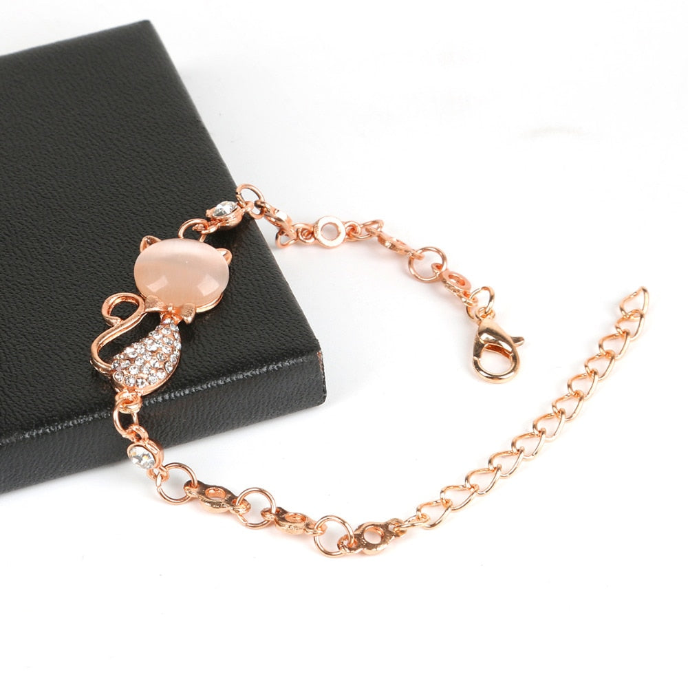 Diamond Cat Bracelet