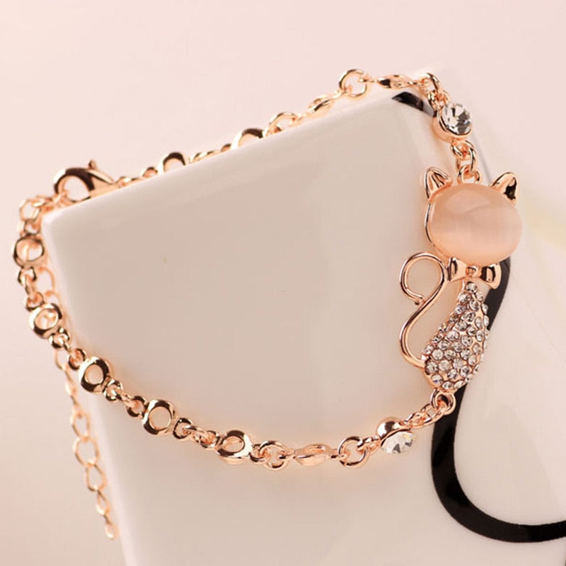 Diamond Cat Bracelet