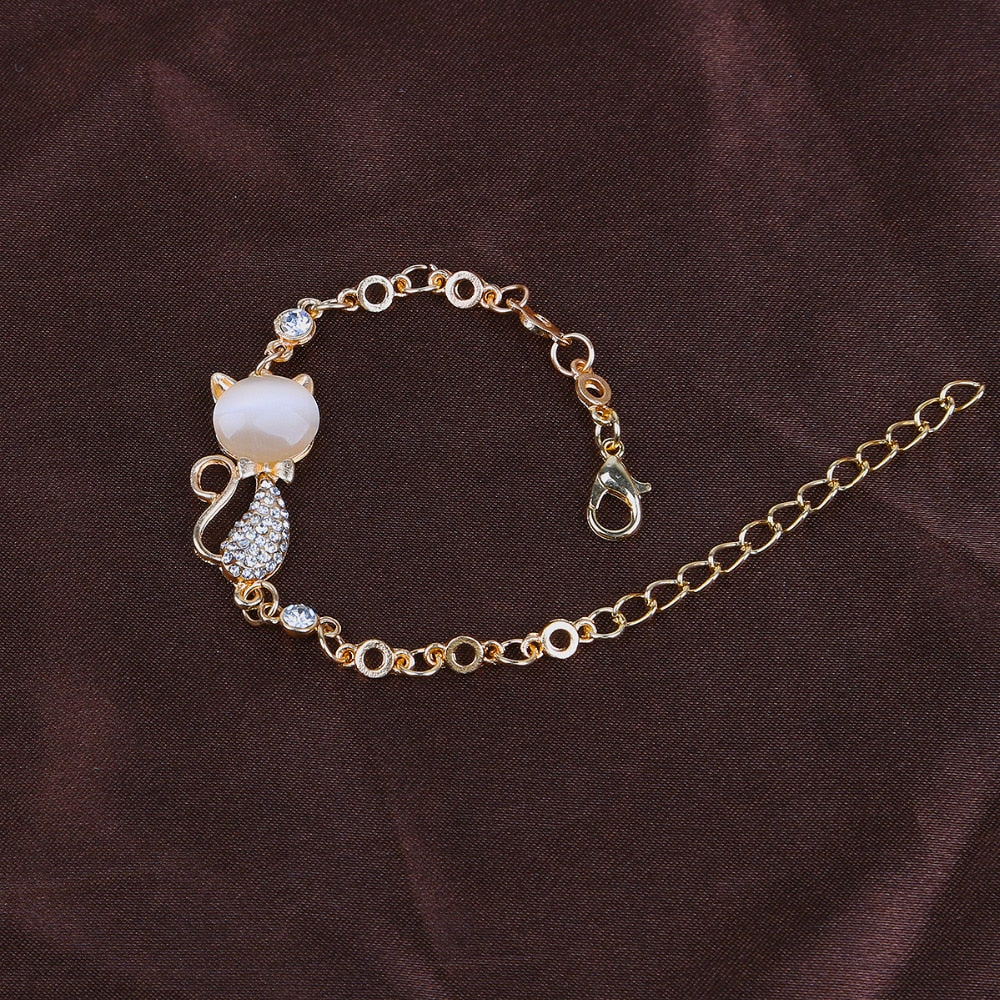 Diamond Cat Bracelet