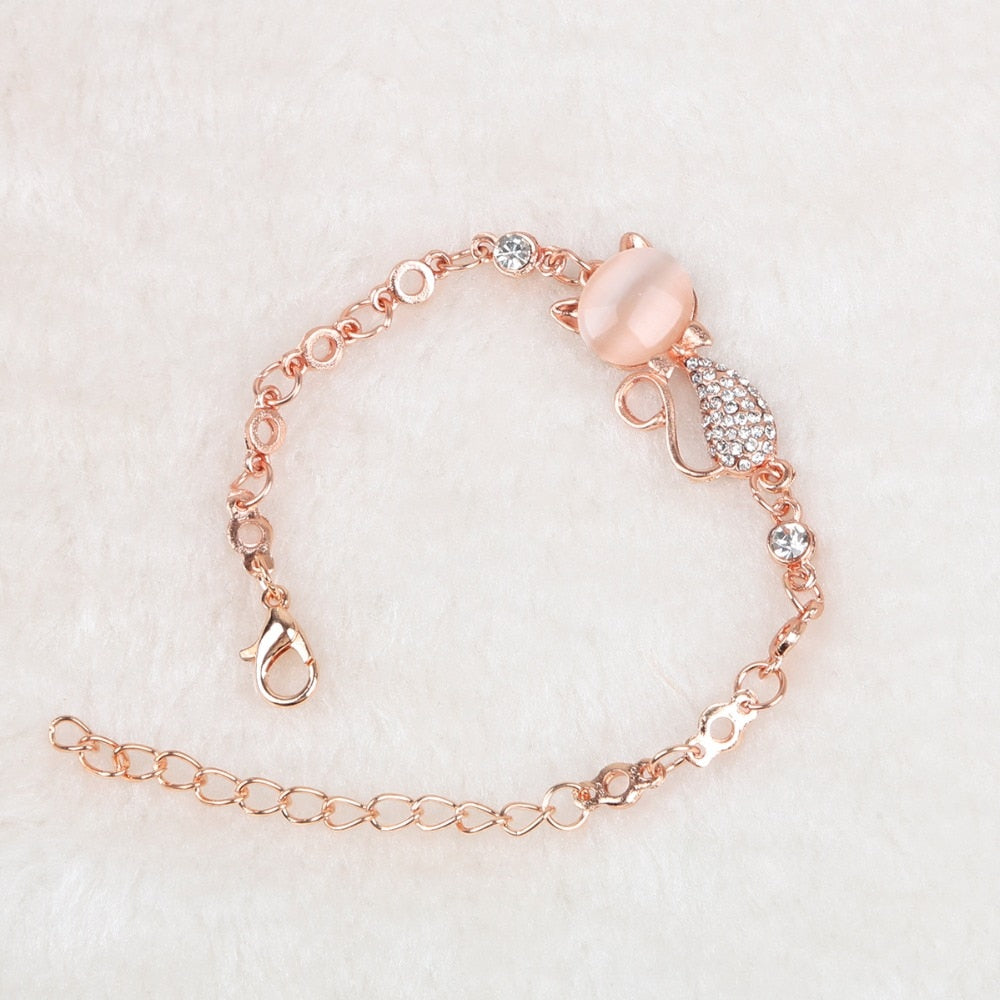 Diamond Cat Bracelet