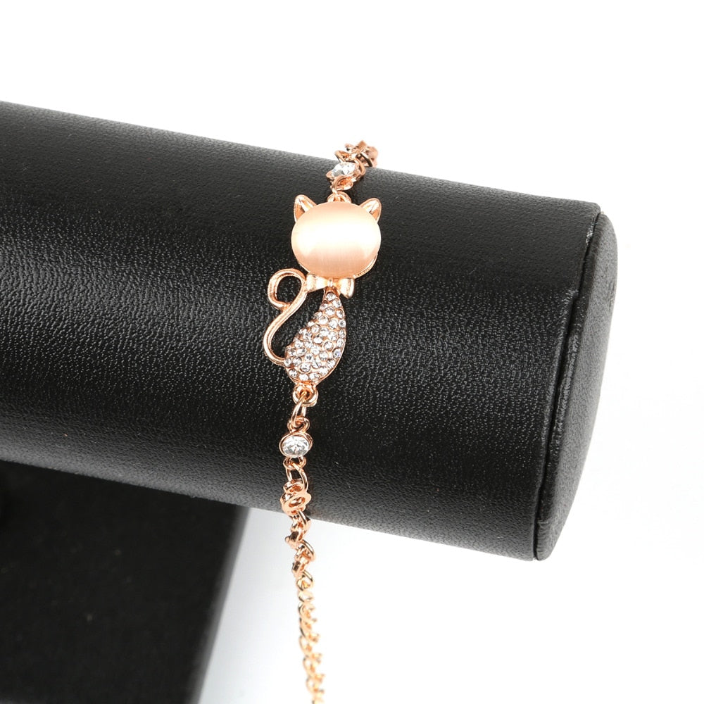 Diamond Cat Bracelet