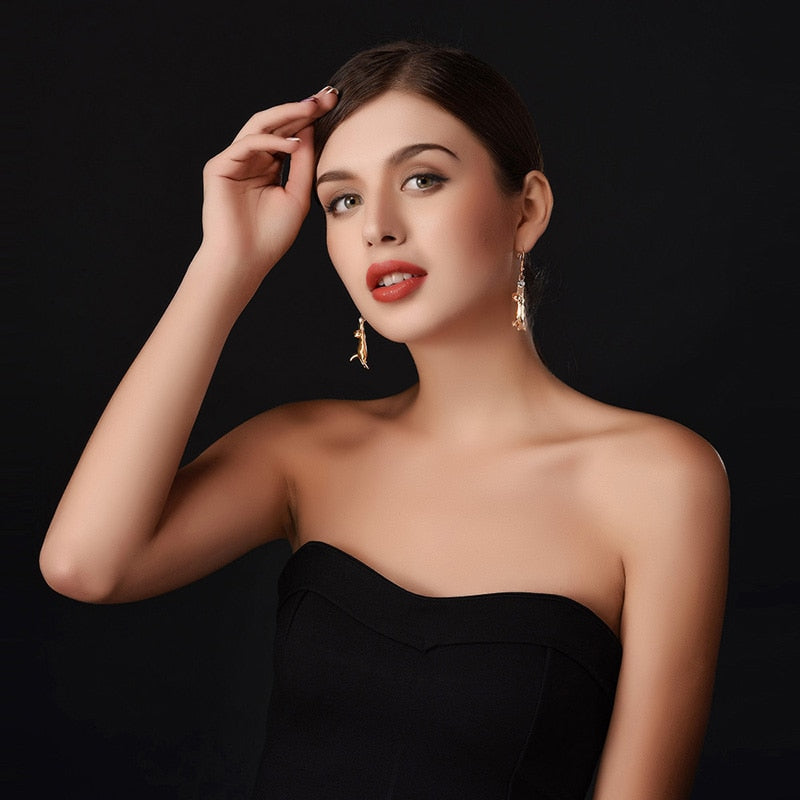 Diamond Cat Earrings
