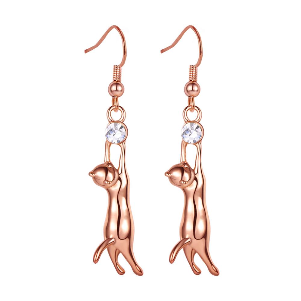 Diamond Cat Earrings