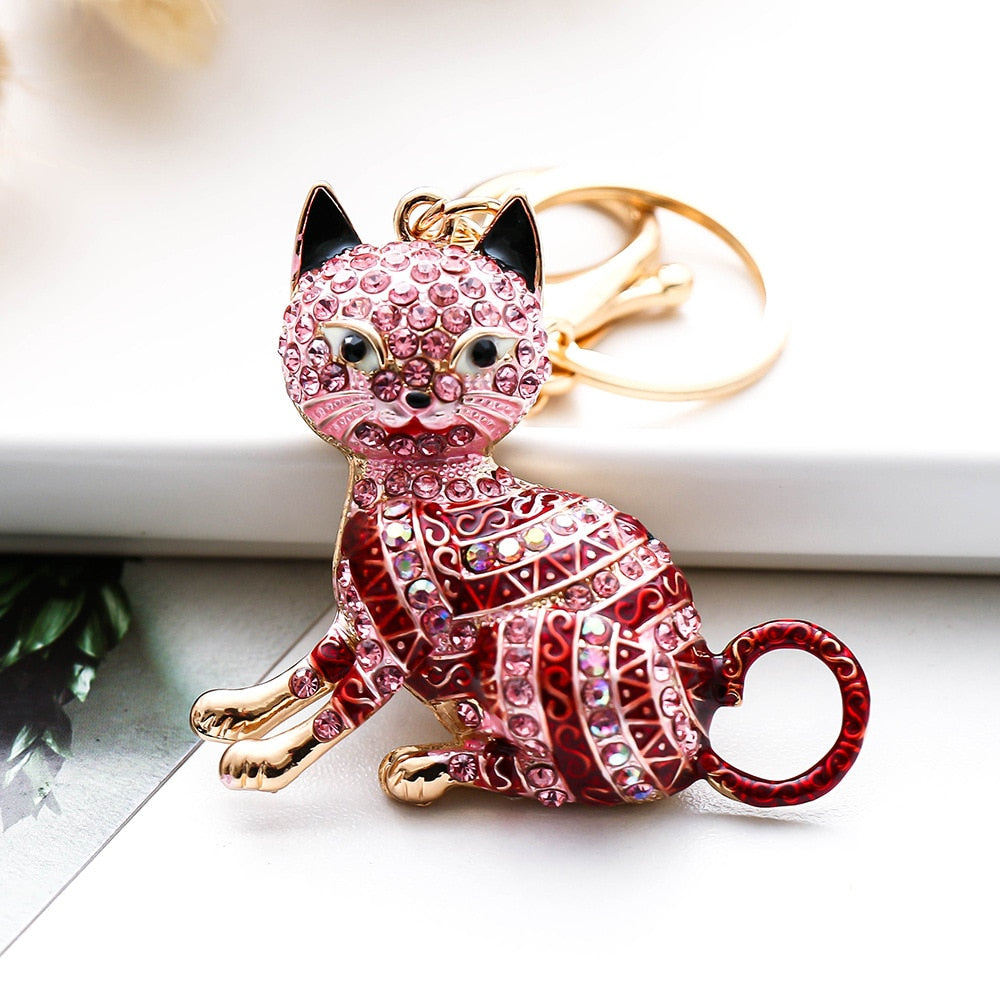 Diamond Cat Keychain