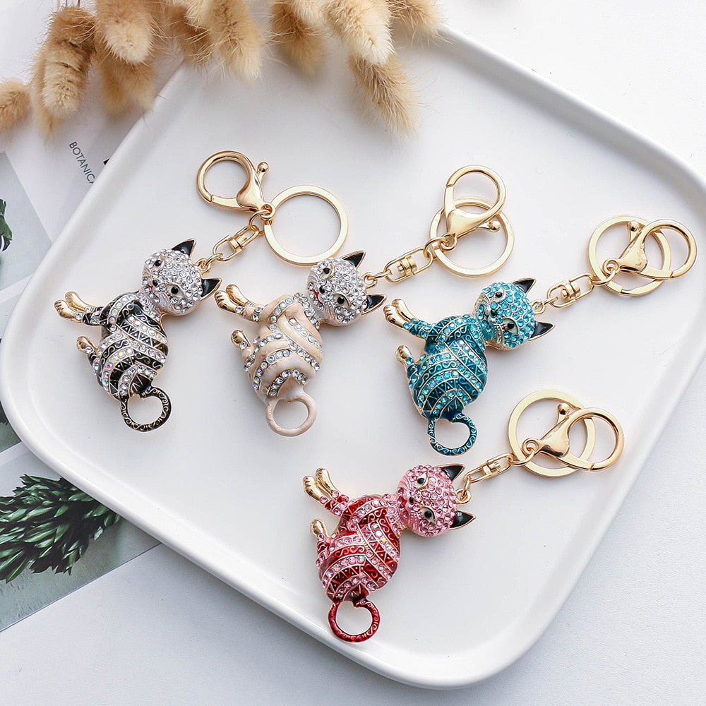 Diamond Cat Keychain