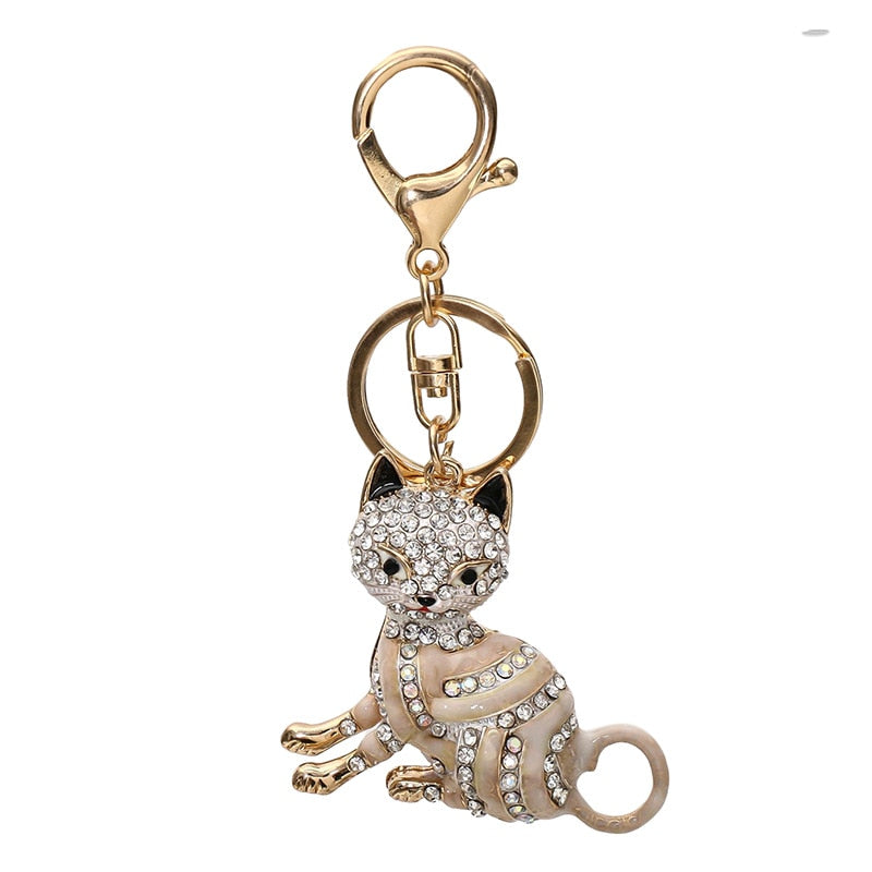 Diamond Cat Keychain