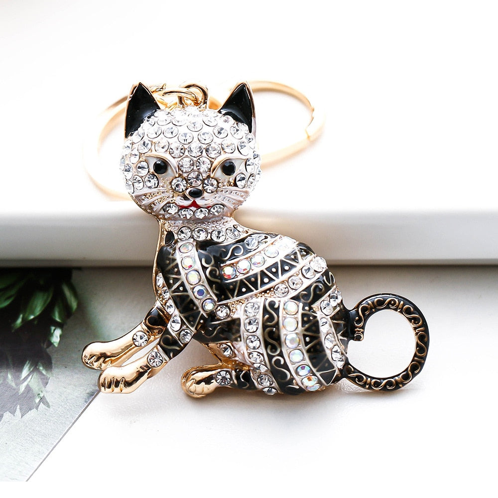 Diamond Cat Keychain