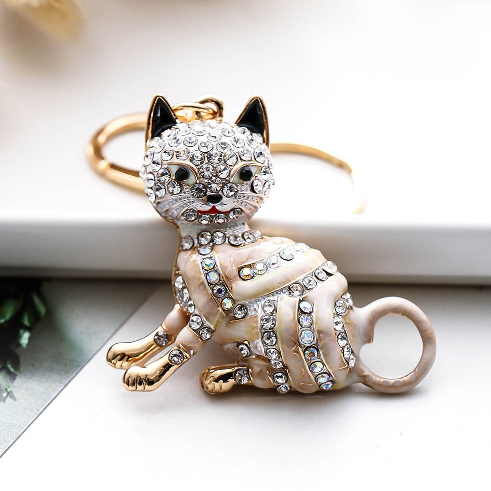 Diamond Cat Keychain