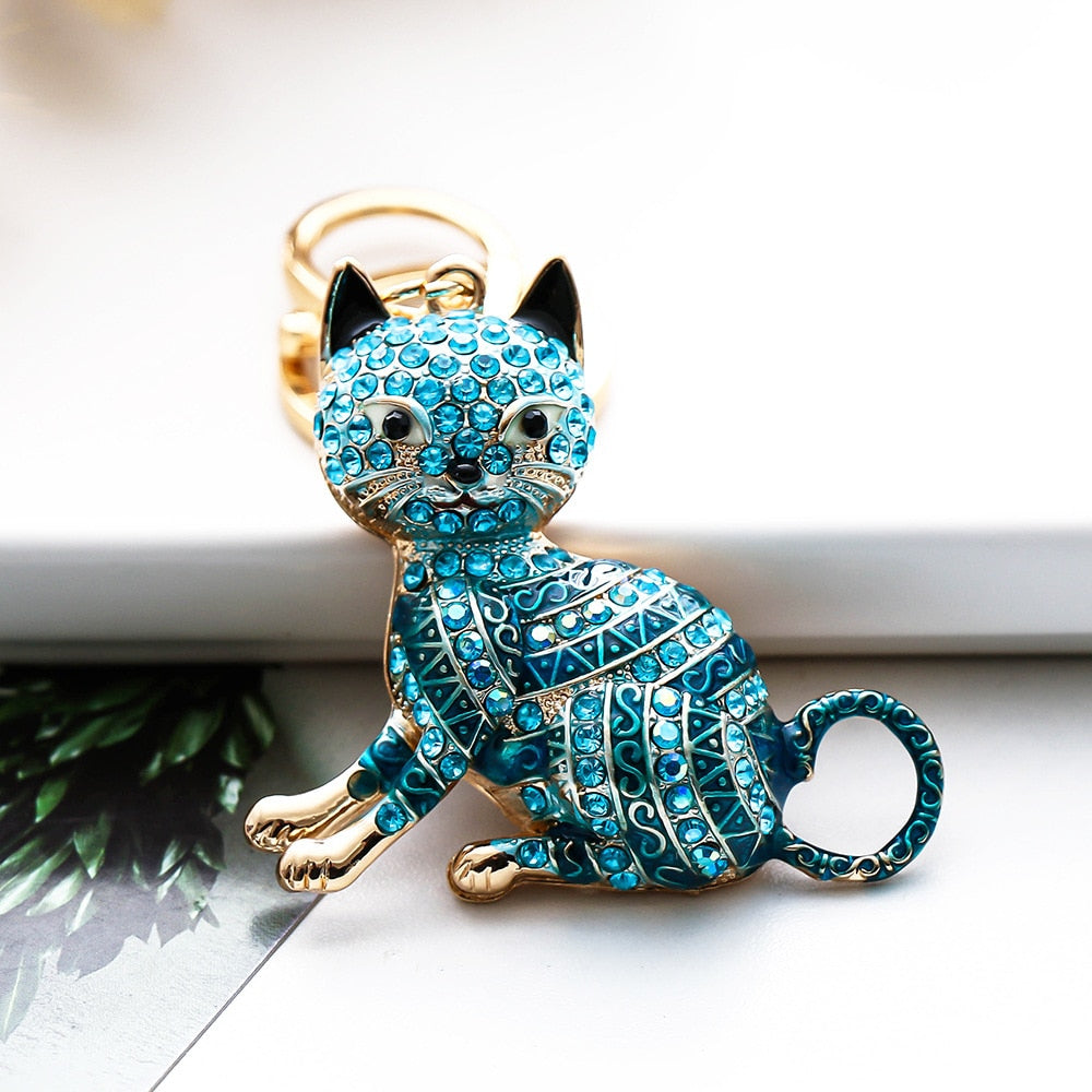 Diamond Cat Keychain