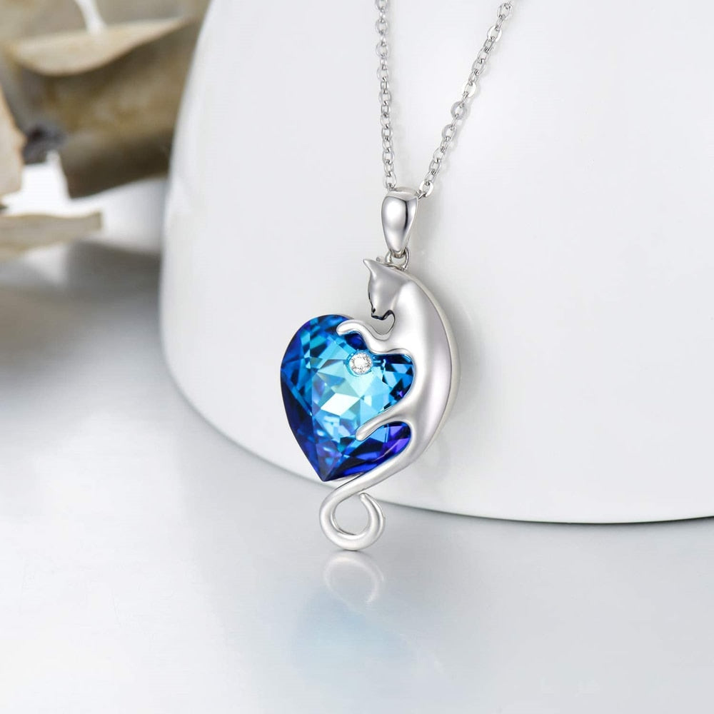 Diamond Cat Necklace