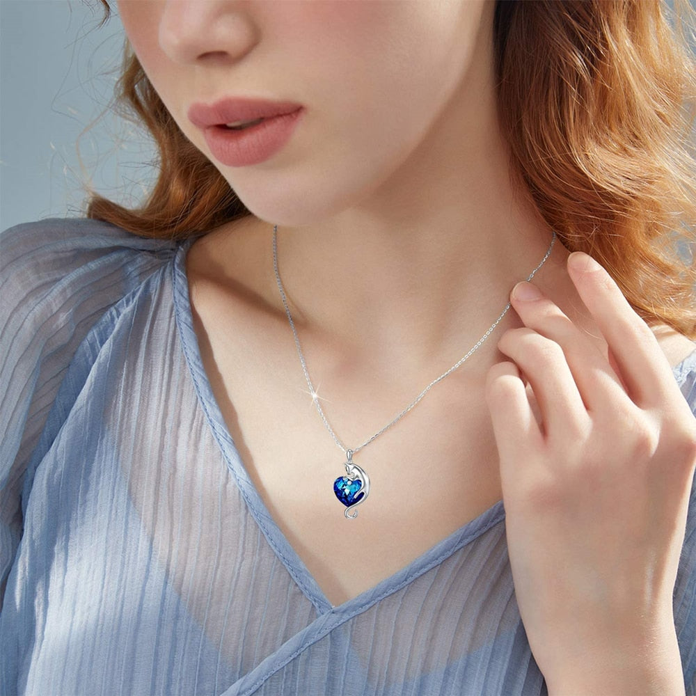 Diamond Cat Necklace