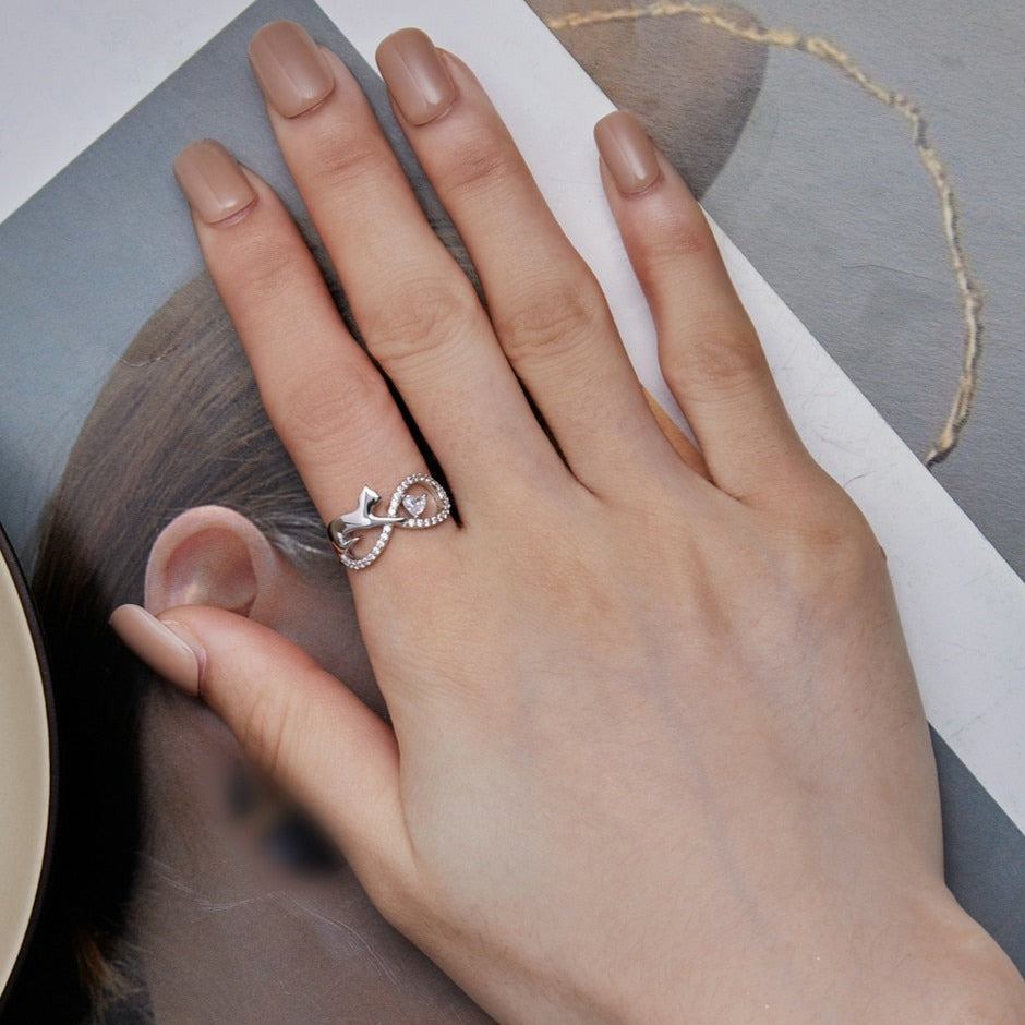Diamond Cat Ring