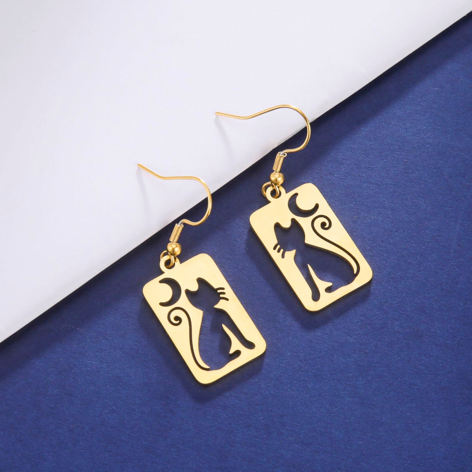 Drop Cat Earrings
