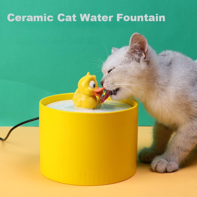 Duck Cat Water Fountain