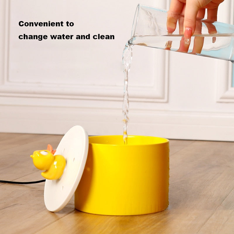 Duck Cat Water Fountain