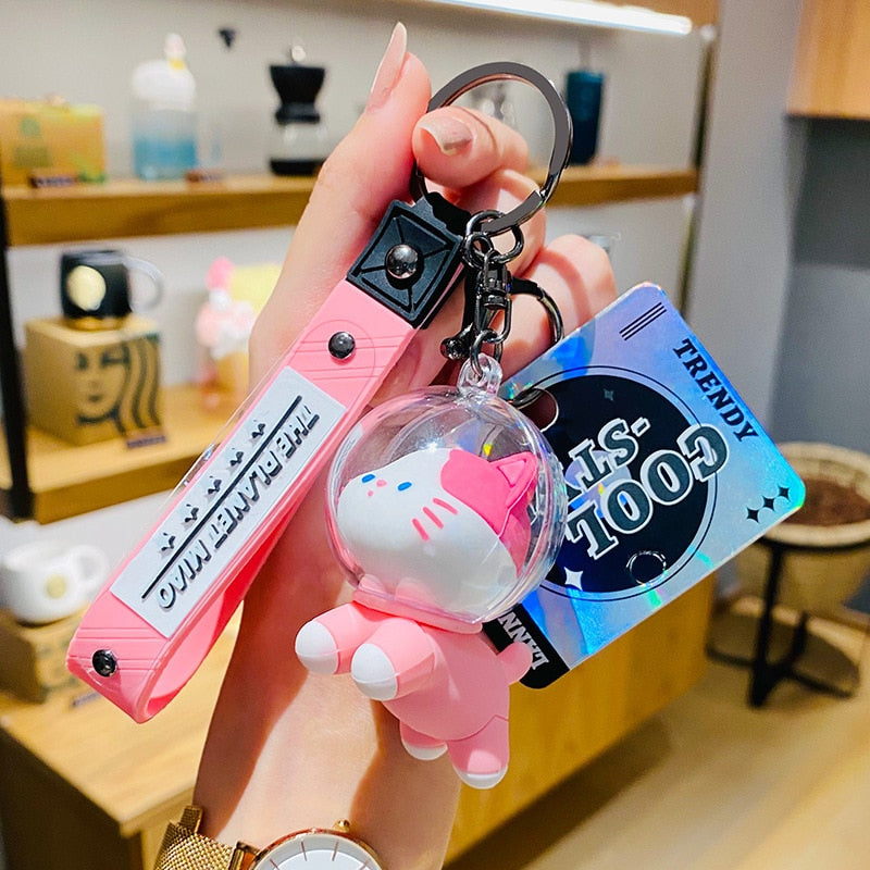 Elegant Cat Keychain
