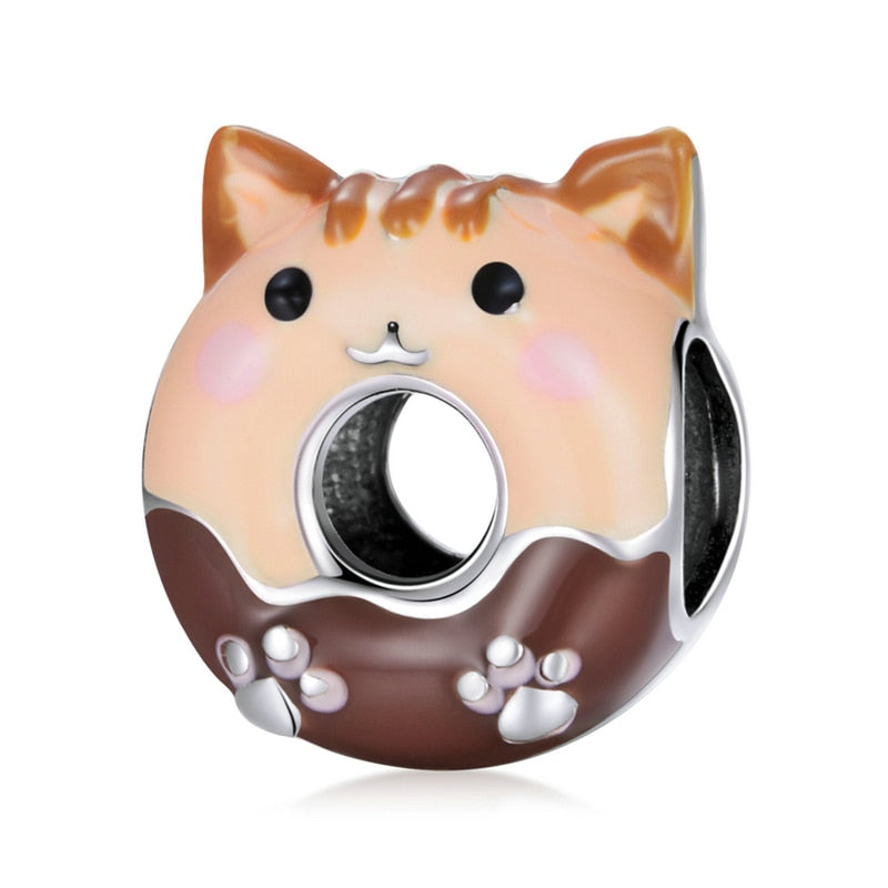 Enamel Cat Charms