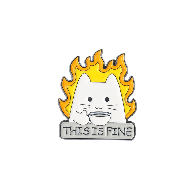 Enamel Cat Pins