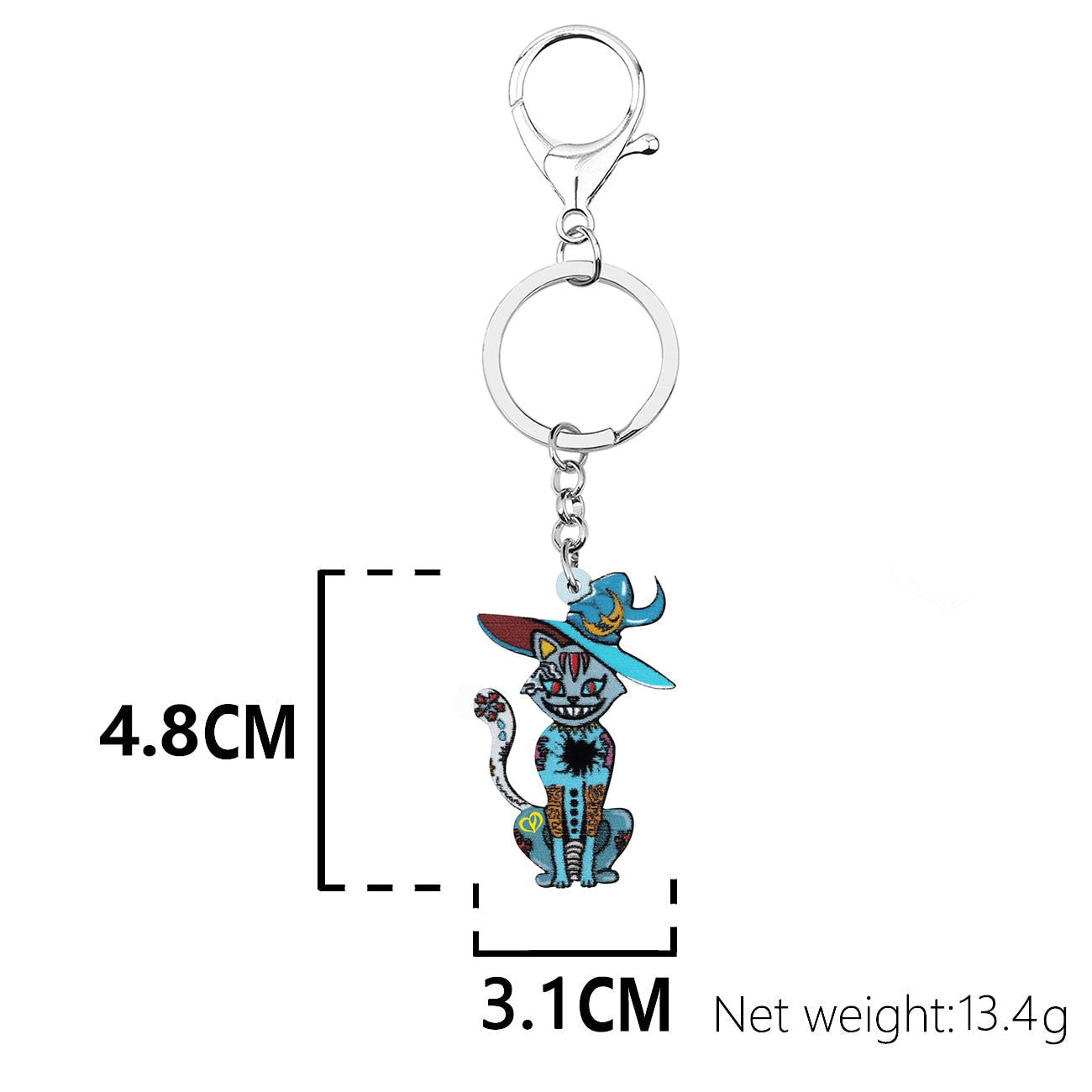 Evil Cat Keychain