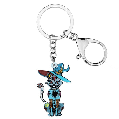 Evil Cat Keychain