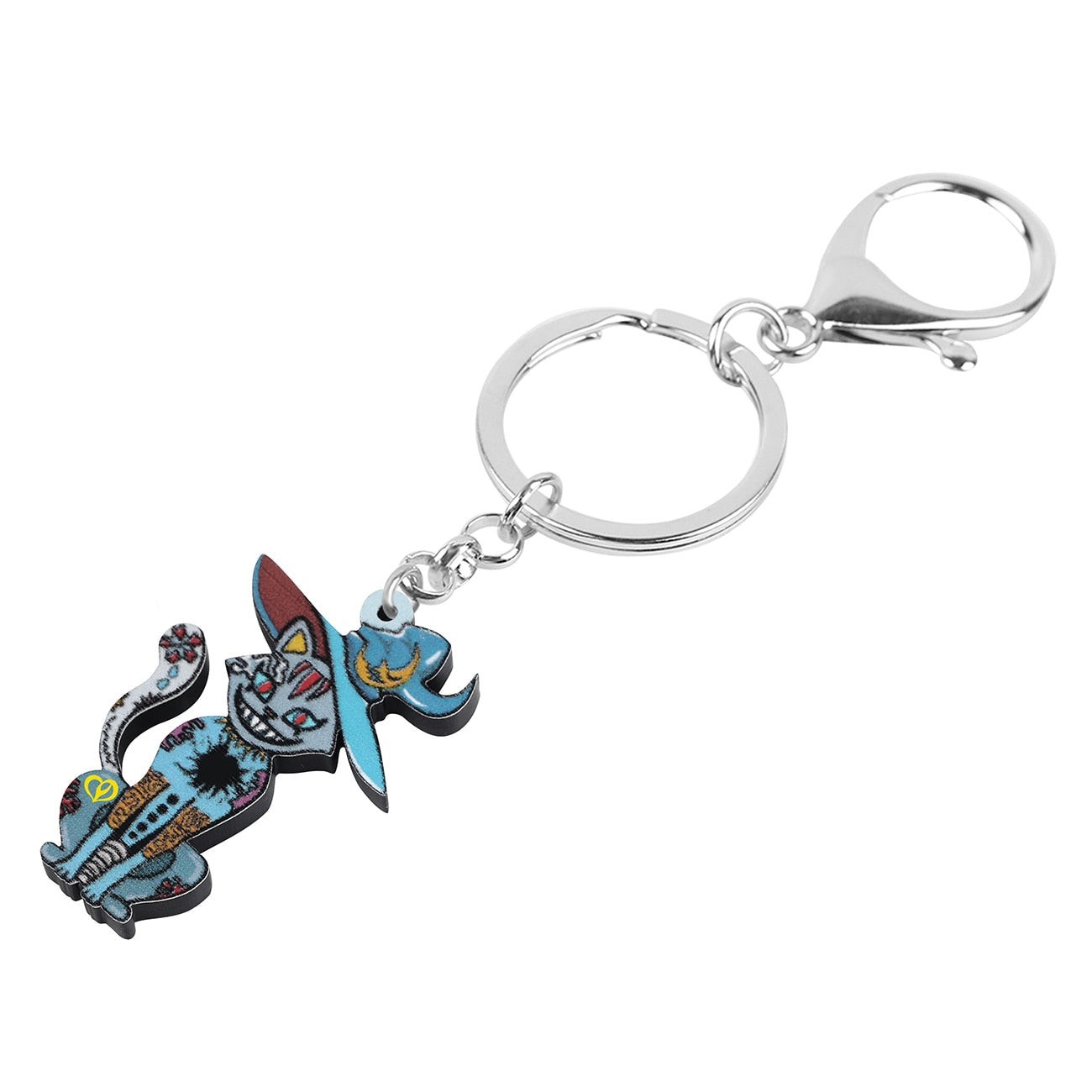 Evil Cat Keychain