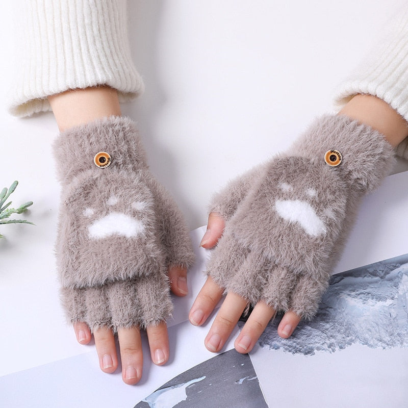 Fingerless Cat Gloves