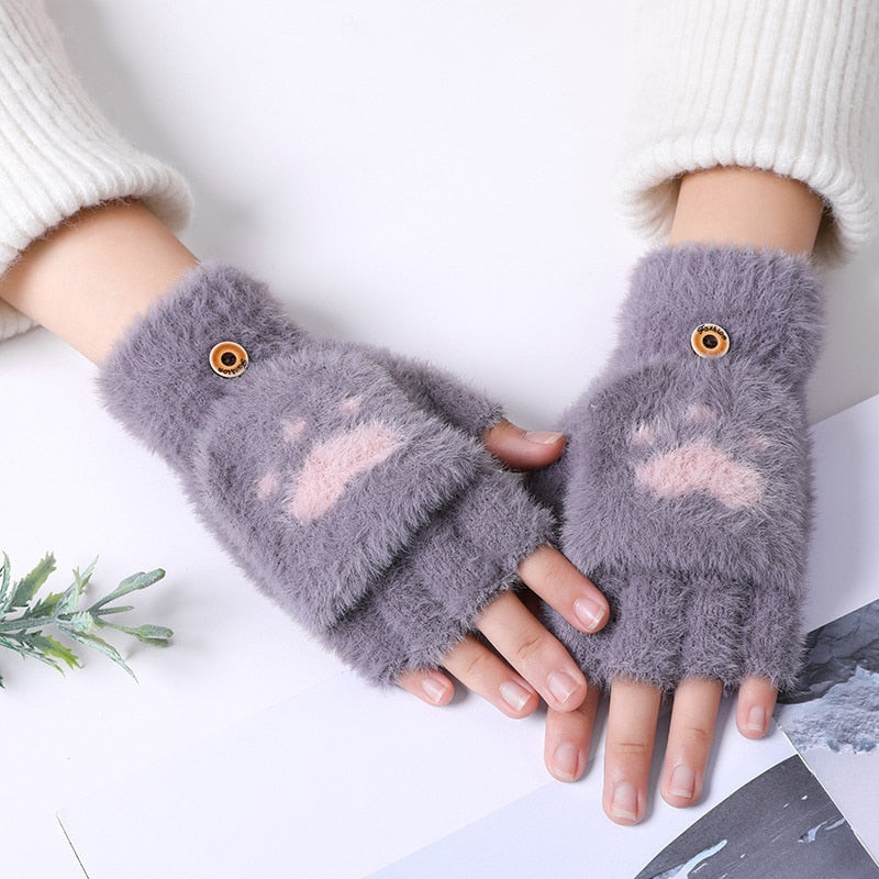 Fingerless Cat Gloves