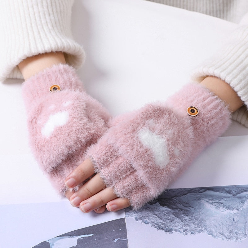 Fingerless Cat Gloves