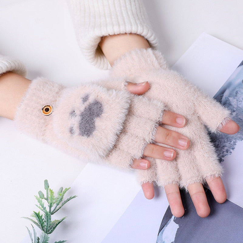 Fingerless Cat Gloves