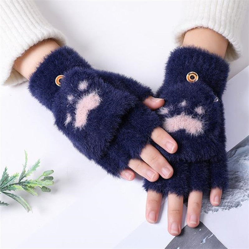 Fingerless Cat Gloves
